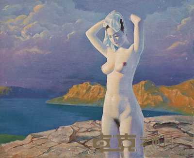 黄超成 1992年作 沐浴 81×101cm